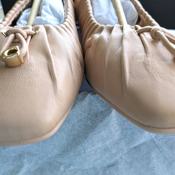 Coach Eleanor Ballet Flats - New Nude Pink - Women's Leather Flats Shoes - Picture 5 of 8